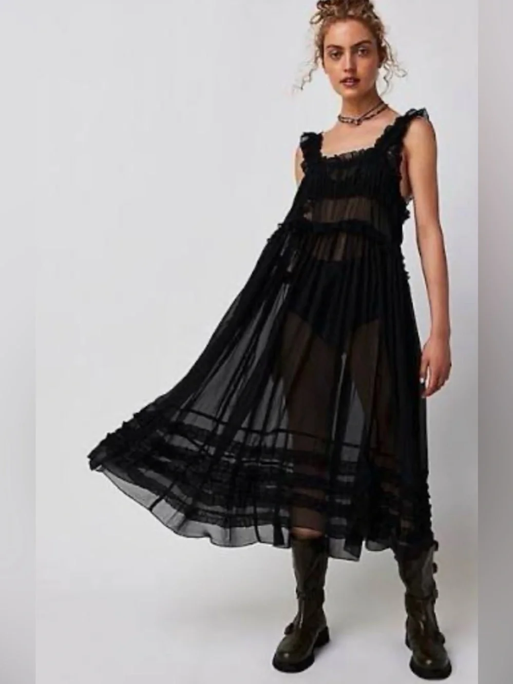ISO free people moon phases dress in black - Picture 1 of 1